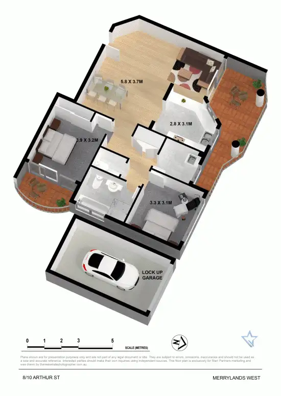 Floorplan of Homely unit listing, 8/10-14 Arthur Street, Merrylands West NSW 2160