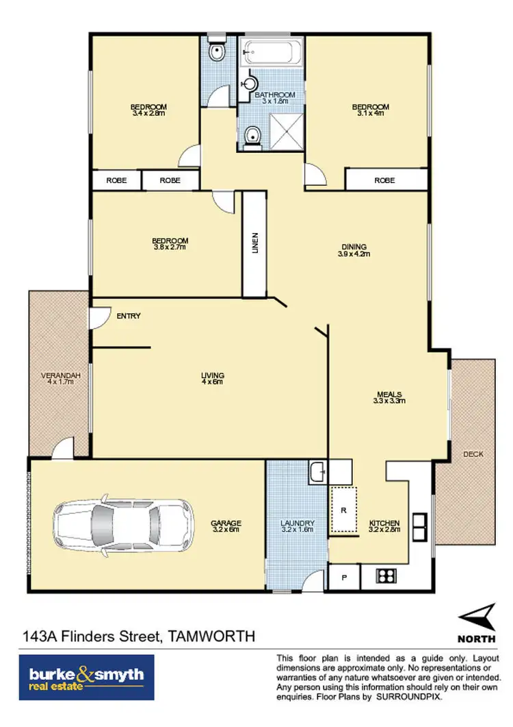 Floorplan of Homely house listing, 143a Flinders Street, Tamworth NSW 2340