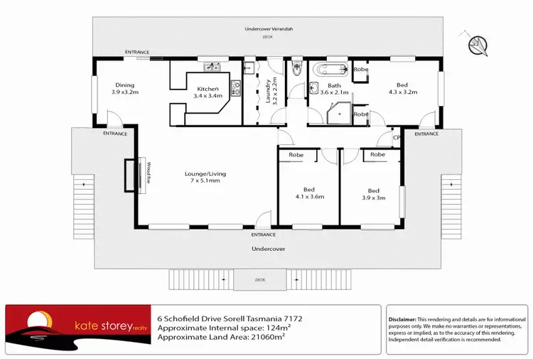 Floorplan of Homely house listing, 6 Schofield Drive, Sorell TAS 7172