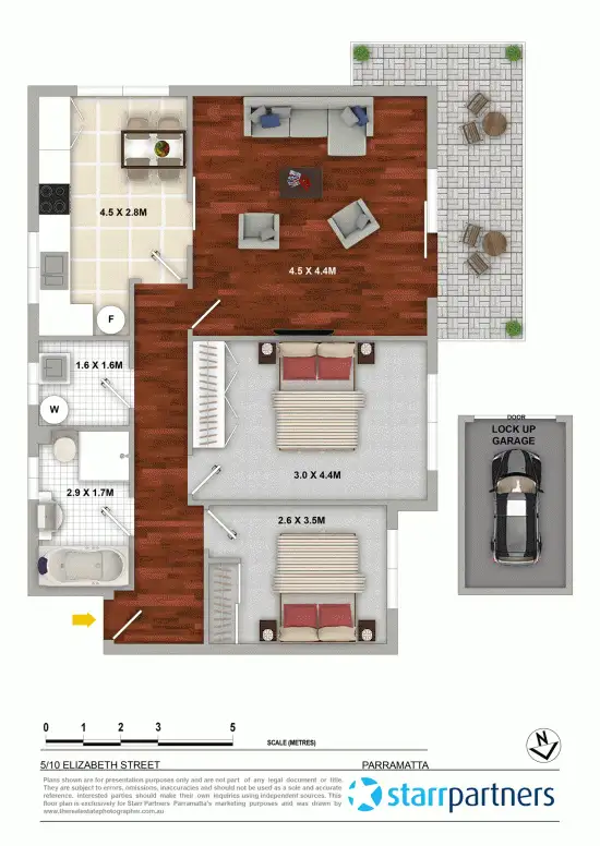 Floorplan of Homely unit listing, 5/10 Elizabeth Street, Parramatta NSW 2150