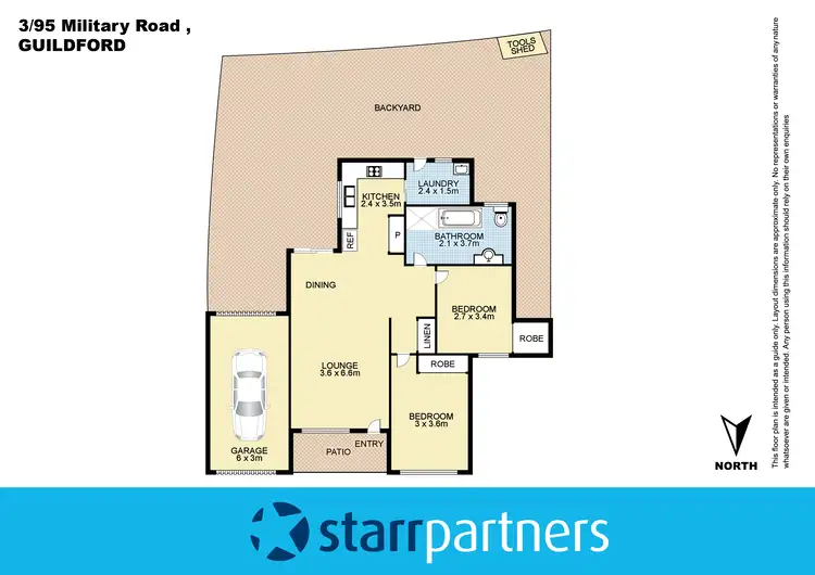 Floorplan of Homely villa listing, 3/95 Military Road, Guildford NSW 2161