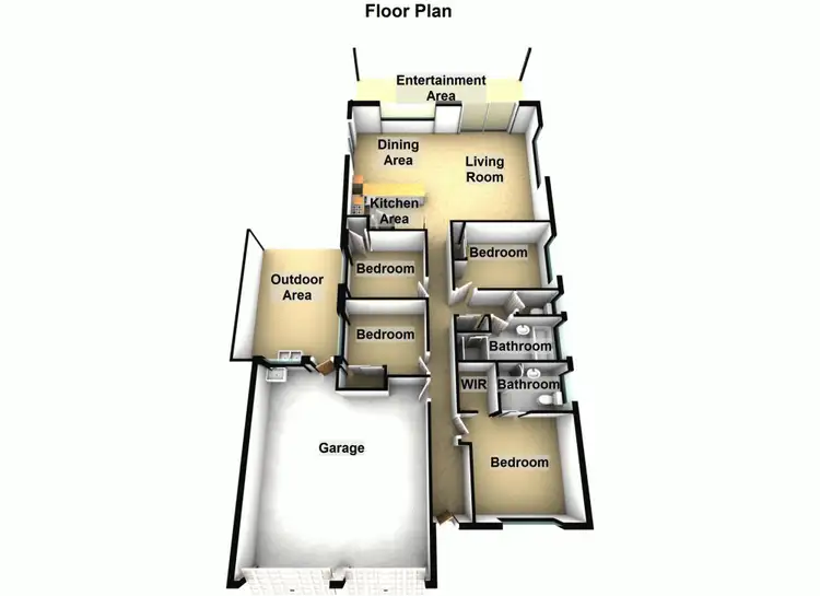 Floorplan of Homely house listing, 16 Linaria Circuit, Drewvale QLD 4116