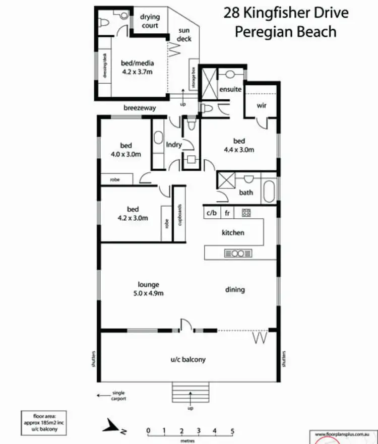 Floorplan of Homely house listing, 28 Kingfisher Drive, Peregian Beach QLD 4573