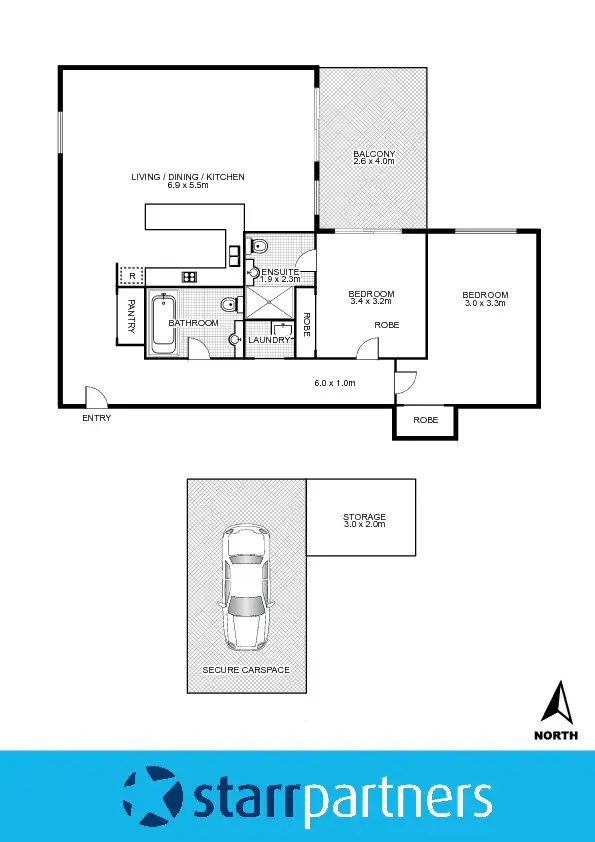 Floorplan of Homely unit listing, 27/7-11 Putland Street, St Marys NSW 2760