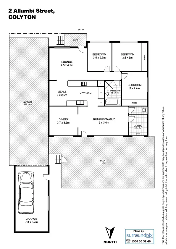 Floorplan of Homely house listing, 2 Allambi Street, Colyton NSW 2760