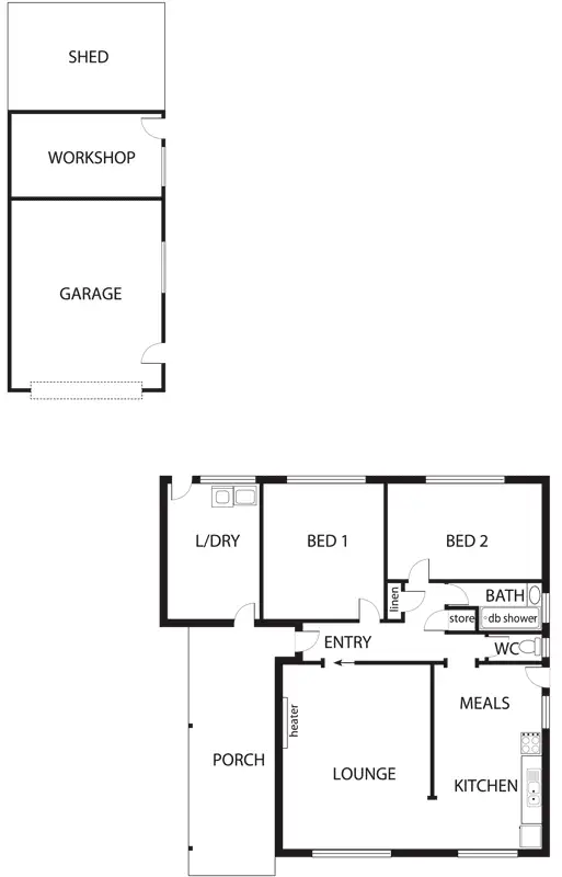 Floorplan of Homely house listing, 14 Preston Street, Fawkner VIC 3060
