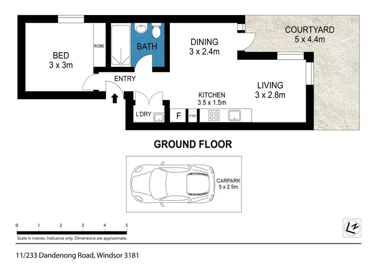 Floorplan of Homely apartment listing, 11/233 Dandenong Road, Windsor VIC 3181
