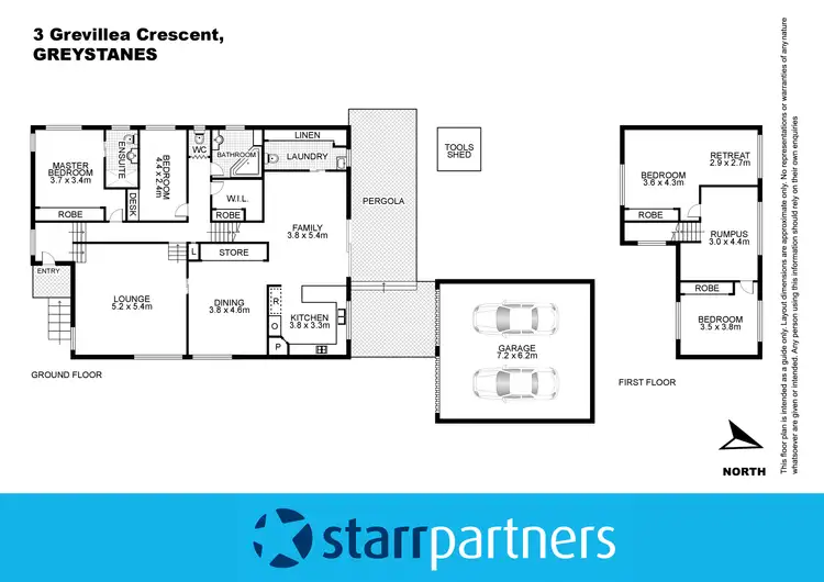 Floorplan of Homely house listing, 3 Grevillea Crescent, Greystanes NSW 2145