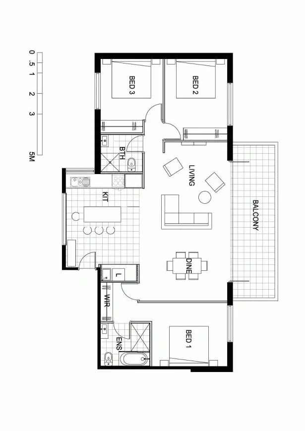 Floorplan of Homely apartment listing, 607/9 Watt Street, Newcastle NSW 2300