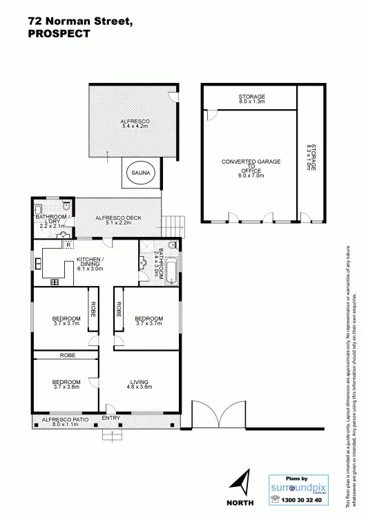Floorplan of Homely house listing, 72 Norman Street, Prospect NSW 2148