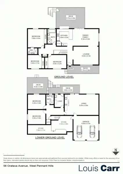 Floorplan of Homely house listing, 56 Oratava Avenue, West Pennant Hills NSW 2125
