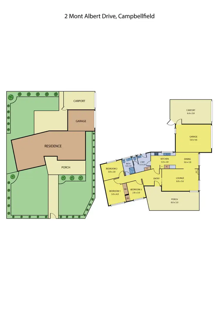 Floorplan of Homely house listing, 2 Mont Albert, Drive, Campbellfield VIC 3061