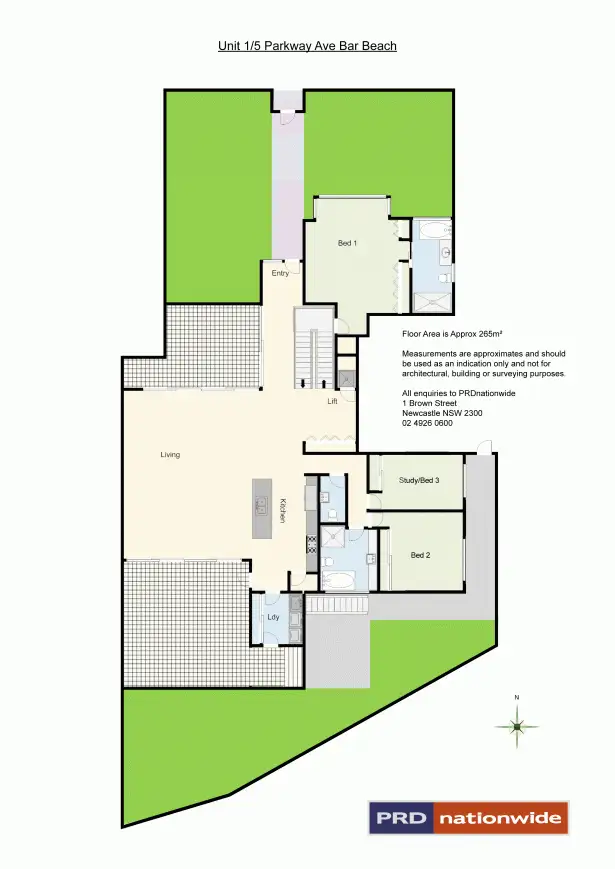 Floorplan of Homely apartment listing, 1/5 Parkway Avenue, Bar Beach NSW 2300