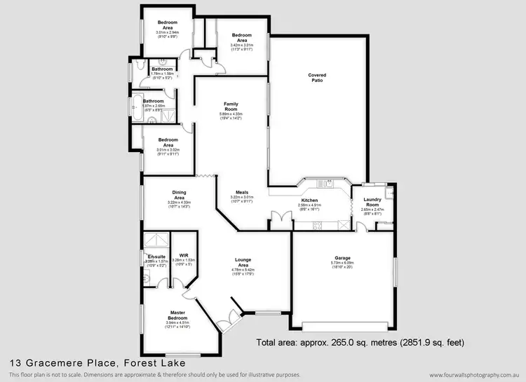 Floorplan of Homely house listing, 13 Gracemere Pl, Forest Lake QLD 4078