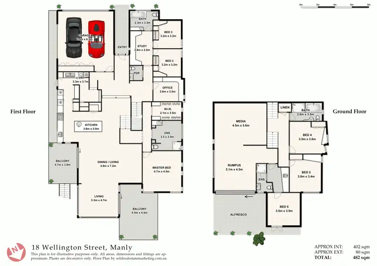Floorplan of Homely house listing, 18 Wellington Street, Manly QLD 4179