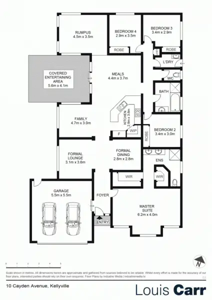 Floorplan of Homely house listing, 10 Cayden Avenue, Kellyville NSW 2155
