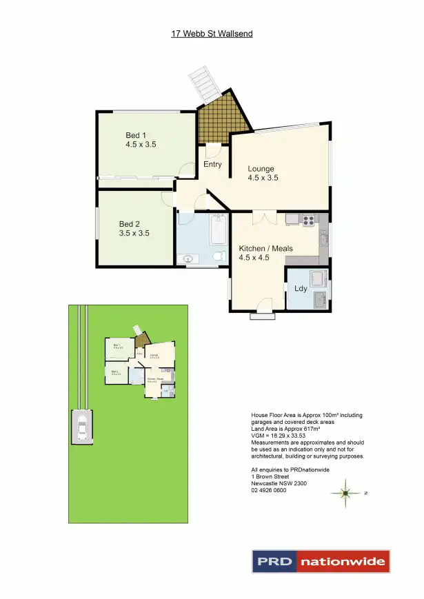 Floorplan of Homely house listing, 17 Webb Street, Wallsend NSW 2287