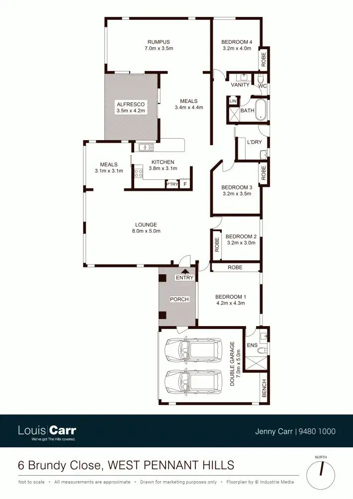Floorplan of Homely house listing, 6 Brundy Close, West Pennant Hills NSW 2125