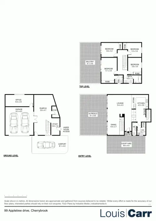 Floorplan of Homely house listing, 99 Appletree Dr, Cherrybrook NSW 2126