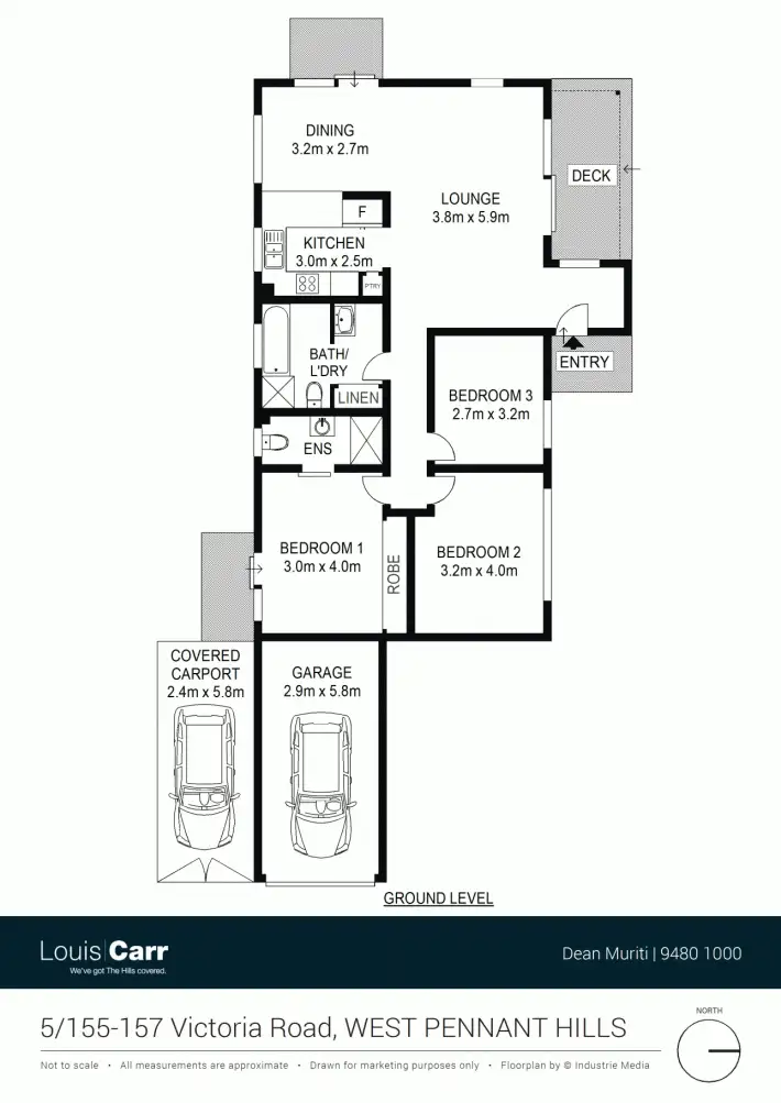 Floorplan of Homely townhouse listing, 5/155-157 Victoria Road, West Pennant Hills NSW 2125