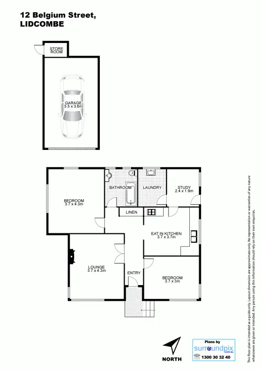 Floorplan of Homely house listing, 12 Belgium St, Lidcombe NSW 2141