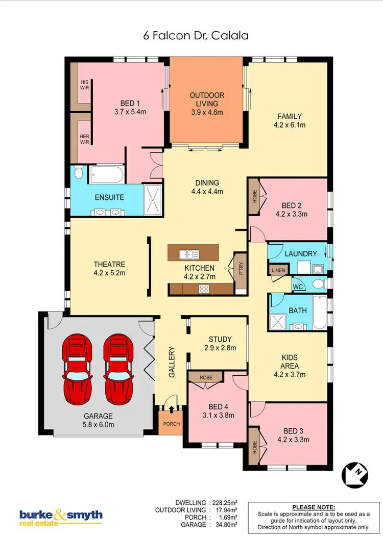 Floorplan of Homely house listing, 6 Falcon Drive, Tamworth NSW 2340