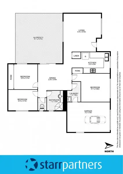 Floorplan of Homely villa listing, 1B/36 Adelaide Street, Oxley Park NSW 2760