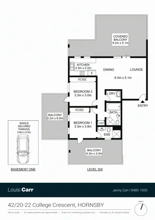 Floorplan of Homely unit listing, 42/20-22 College Crescent, Hornsby NSW 2077