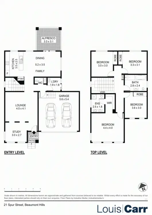 Floorplan of Homely house listing, 21 Spur Street, Beaumont Hills NSW 2155