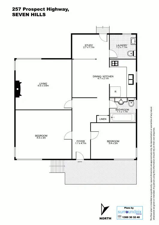 Floorplan of Homely house listing, 257 Prospect Highway, Seven Hills NSW 2147