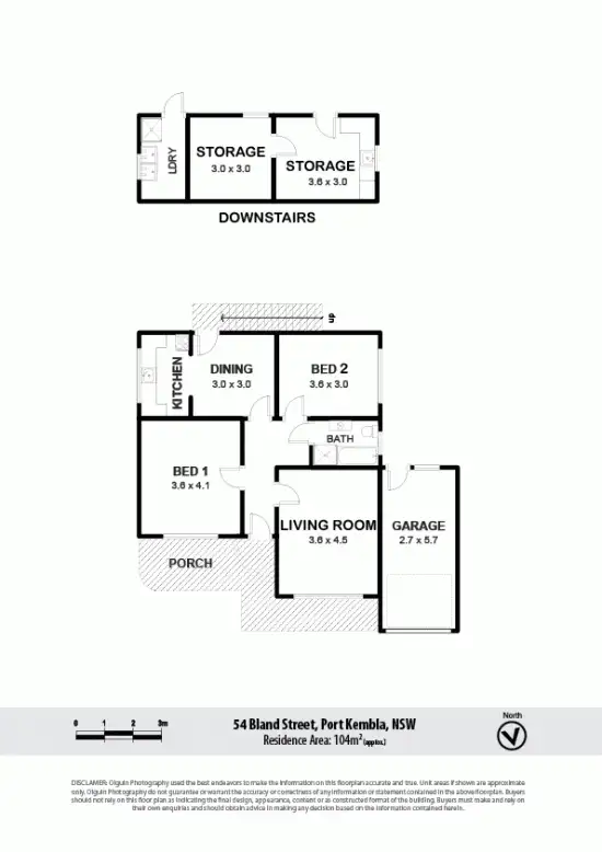 Floorplan of Homely house listing, 54 Bland St, Port Kembla NSW 2505