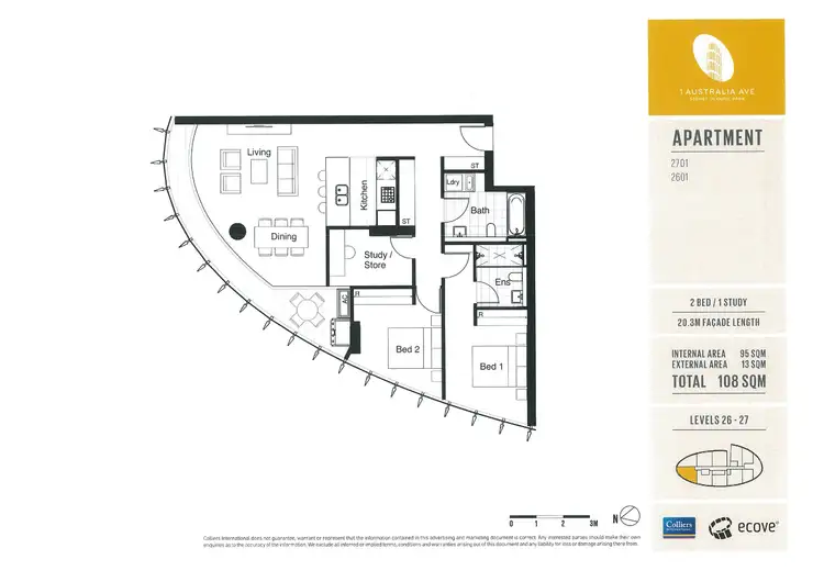 Floorplan of Homely apartment listing, 1 Australia Avenue - Australia Towers 2, Homebush Bay NSW 2127
