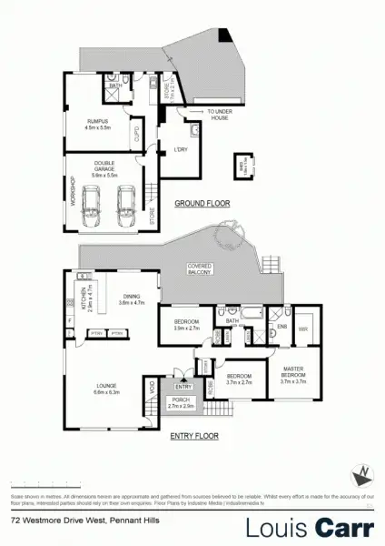 Floorplan of Homely house listing, 72 Westmore Drive, West Pennant Hills NSW 2125