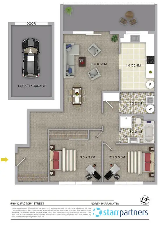 Floorplan of Homely apartment listing, 5/10-12 Factory Street, North Parramatta NSW 2151