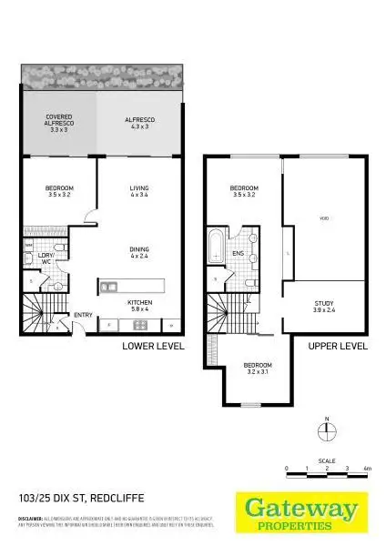 Floorplan of Homely townhouse listing, 103/25 DIX ST, Redcliffe QLD 4020