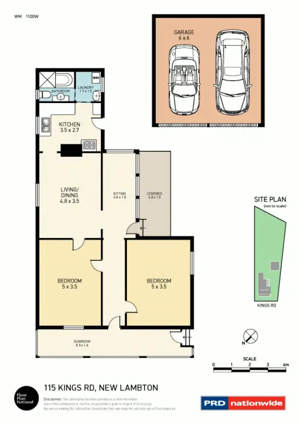 Floorplan of Homely house listing, 115 Kings Road, New Lambton NSW 2305