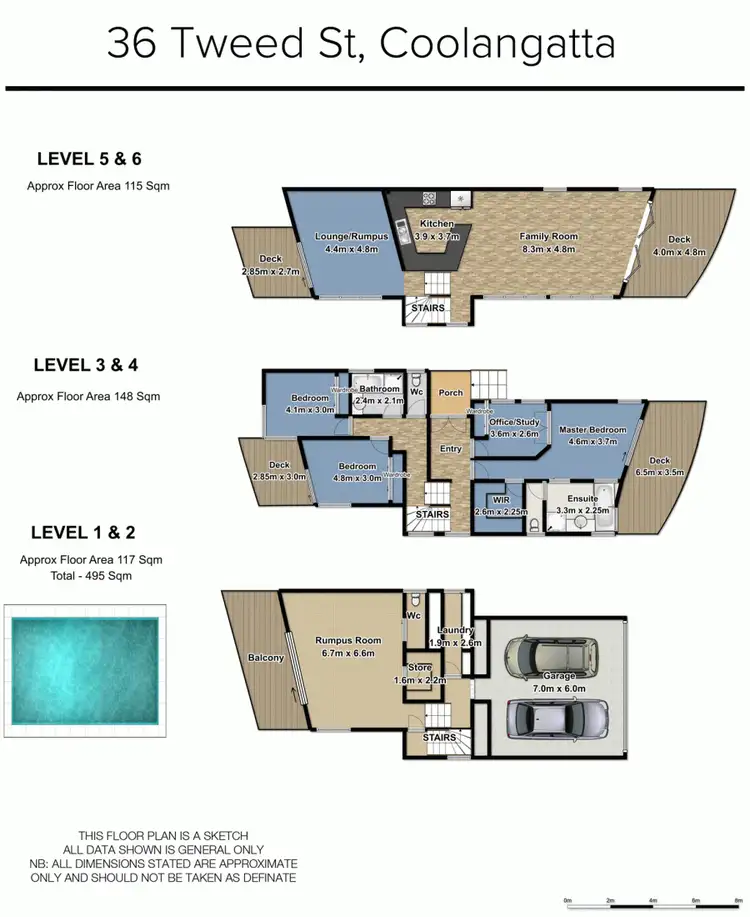 Floorplan of Homely house listing, 36 Tweed Street, Coolangatta QLD 4225