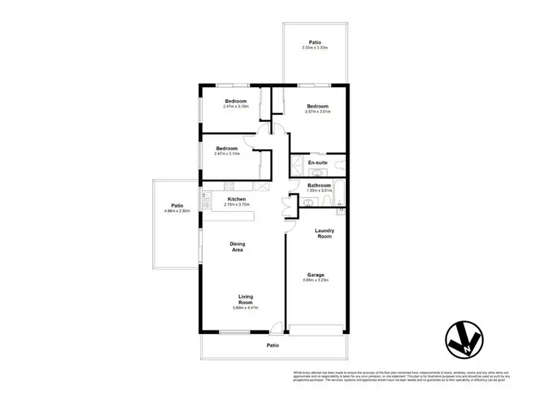 Floorplan of Homely semi-detached listing, 9/276 Handford Road, Taigum QLD 4018