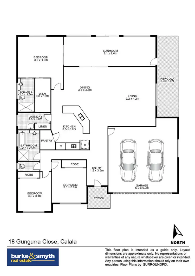 Floorplan of Homely house listing, 18 Gungurru Close, Tamworth NSW 2340