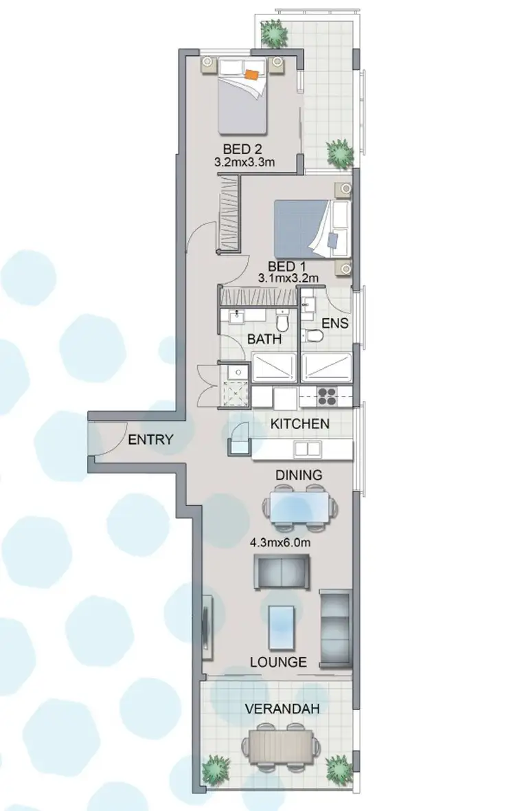 Floorplan of Homely unit listing, U23 90 Norton Street, Upper Mount Gravatt QLD 4122