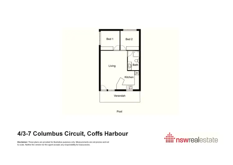 Floorplan of Homely unit listing, 4/3-7 Columbus Circuit, Coffs Harbour NSW 2450