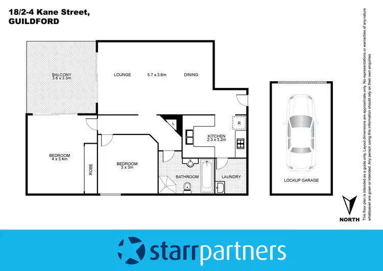 Floorplan of Homely unit listing, 18/2-4 Kane Street, Guildford NSW 2161