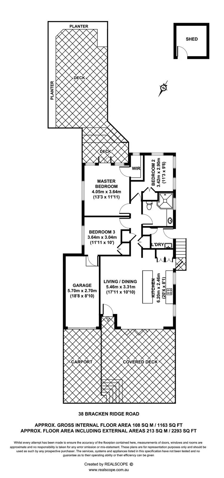 Floorplan of Homely house listing, 38 Bracken Ridge Rd, Sandgate QLD 4017