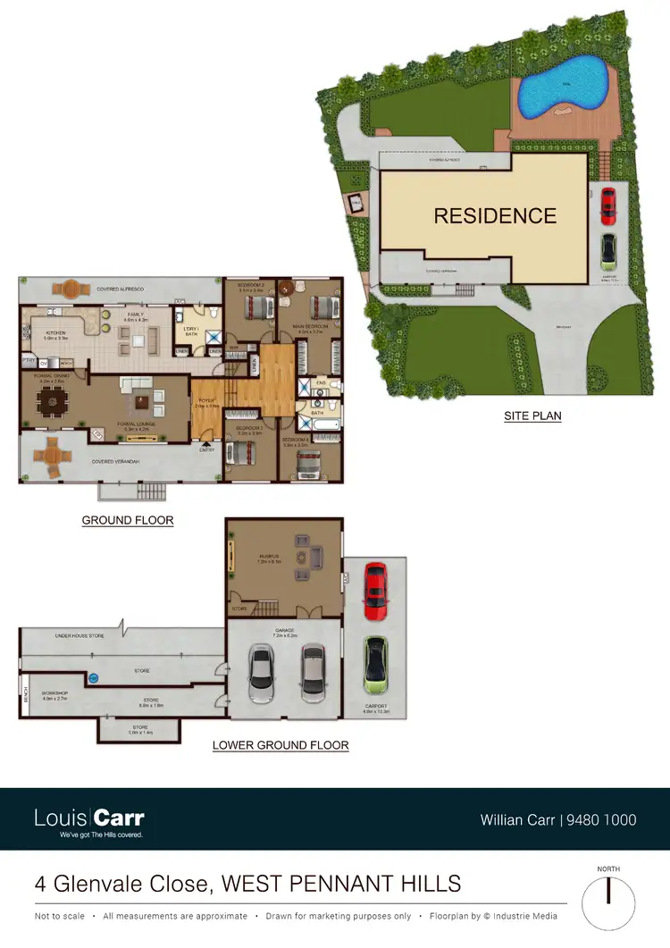 Floorplan of Homely house listing, 4 Glenvale Close, West Pennant Hills NSW 2125