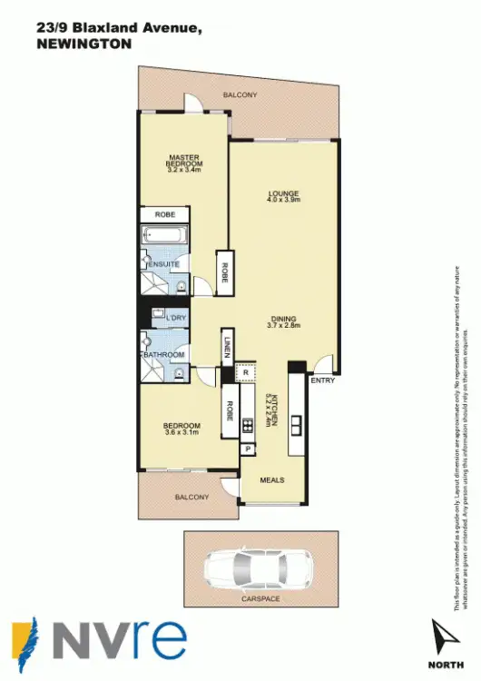 Floorplan of Homely unit listing, 23/9 Blaxland Avenue, Newington NSW 2127