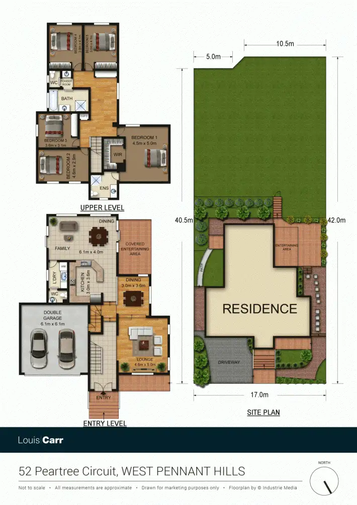 Floorplan of Homely house listing, 52 Peartree Crt, West Pennant Hills NSW 2125