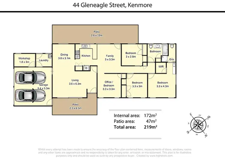 Floorplan of Homely house listing, 44 Gleneagle Street, Kenmore QLD 4069