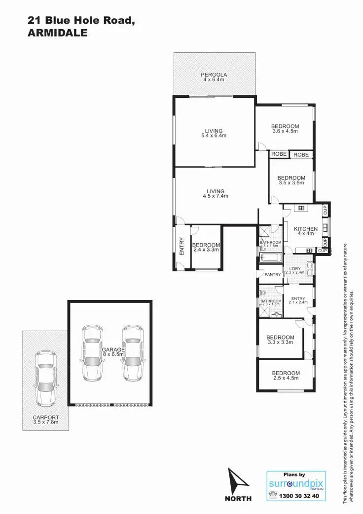 Floorplan of Homely house listing, 21 Blue Hole Road, Armidale NSW 2350