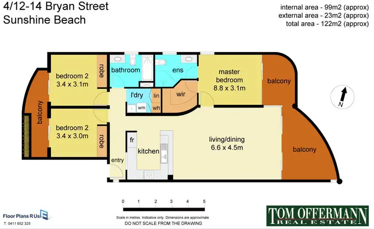 Floorplan of Homely unit listing, 4/14 Bryan St, Sunshine Beach QLD 4567
