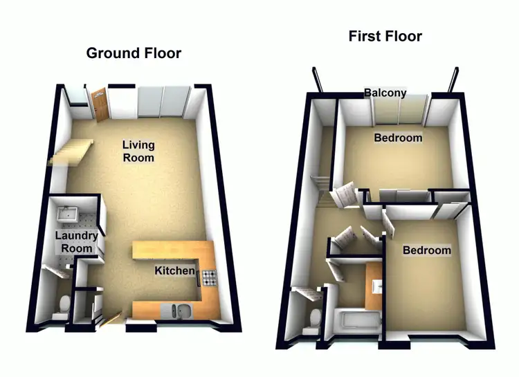 Floorplan of Homely townhouse listing, 78/8-16 Briggs Road, Springwood QLD 4127